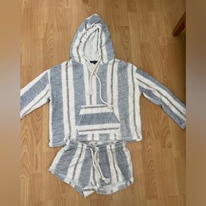 Beach coverup Hoodie and Short set